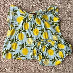 Milk Barn matching set Tunic and bloomer/diaper cover 12-18 month